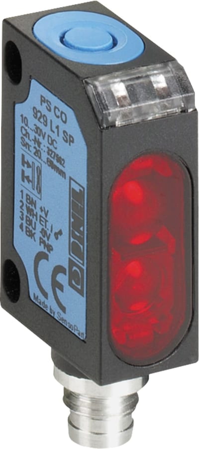 Telemecanique XUYPSCO929L2SP Laser Photoelectric Sensor, Background Suppression, Sn 110 mm