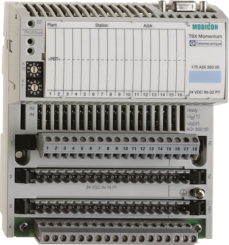 Schneider Electric discrete input module Modicon Momentum - 32 Input 24 V DC 170ADI35000