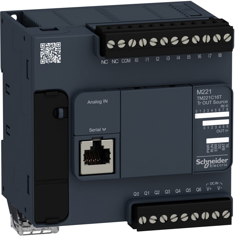 Schneider Electric controller M221 16 IO transistor PNP TM221C16T