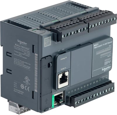 Schneider Electric controller M221 24 IO transistor PNP Ethernet TM221CE24T