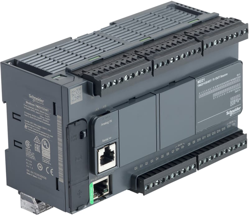 Schneider Electric controller M221 40 IO transistor PNP Ethernet TM221CE40T