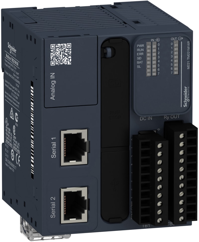 Schneider Electric controller M221 16 IO relay TM221M16R