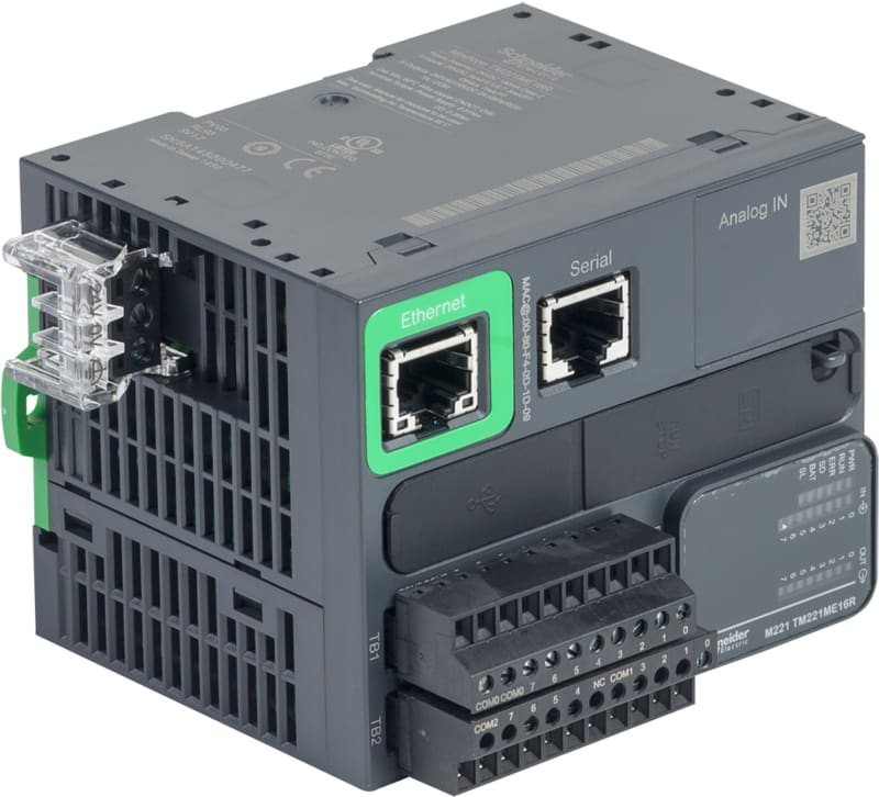 Schneider Electric controller M221 16 IO relay Ethernet TM221ME16R