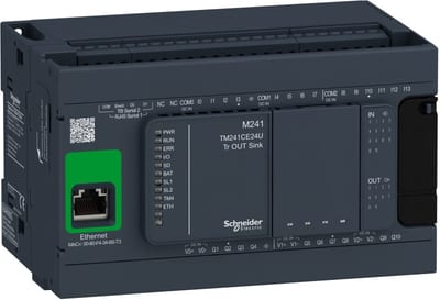 Schneider Electric controller M241 24 IO transistor NPN Ethernet TM241CE24U
