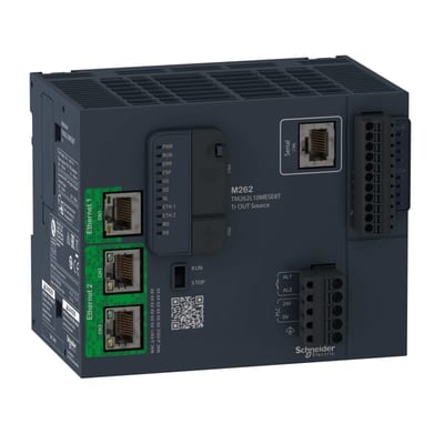 Schneider Electric Logic controller, Modicon M262, 5NS/instruction, Ethernet TM262L10MESE8T