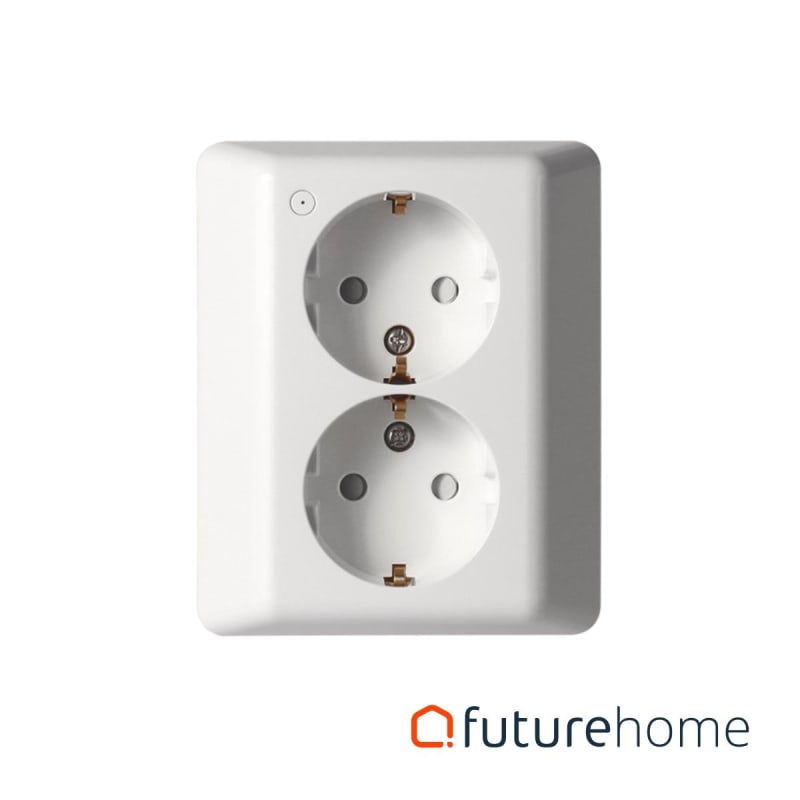Socket double recessed ZigBee 3.0 white (FH9044)
