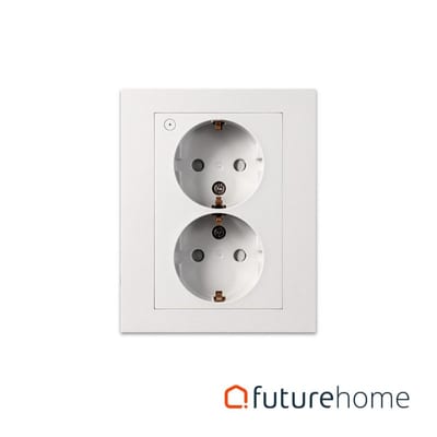 Socket double low ZigBee 3.0 white