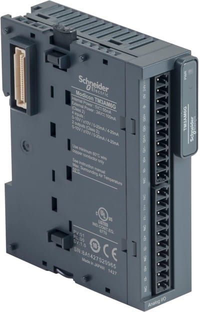 Schneider Electric TM3AM6G Modicon TM3 4 Analog Inputs 2 Analog Outputs Spring 24VDC