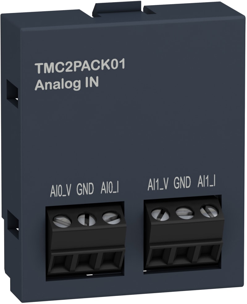 Schneider Electric cartridge M221 - packaging 2 analogue inputs - I/O extension TMC2PACK01
