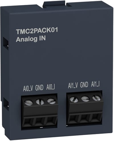 Schneider Electric cartridge M221 - packaging 2 analogue inputs - I/O extension TMC2PACK01