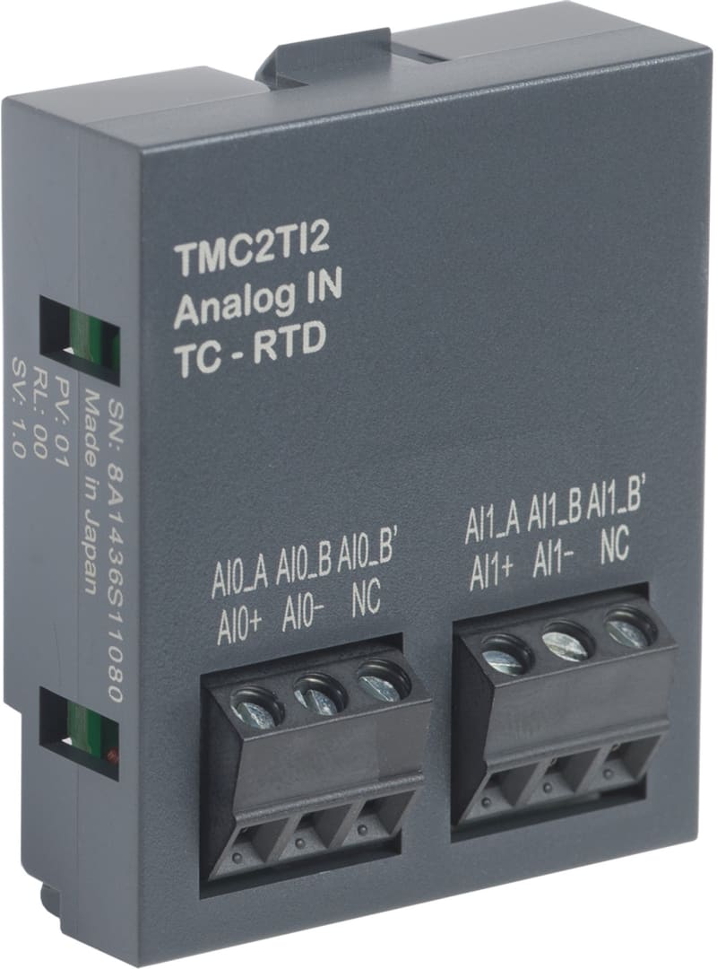 Schneider Electric Analogue input cartridge, Modicon M221, 2 temperature inputs, I/O extension TMC2TI2