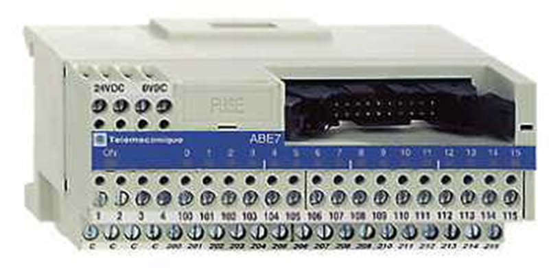 Schneider Electric passive connection sub-base ABE7 - 16 inputs or outputs - Led ABE7H16C21