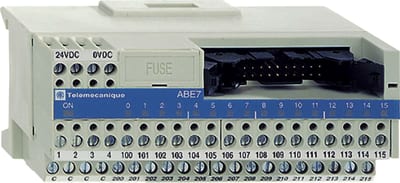 Schneider Electric passive connection sub-base ABE7 - 16 inputs or outputs - Led ABE7H16C31