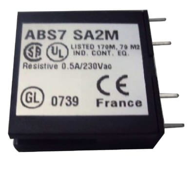 Schneider Electric plug-in solid state relay - 10 mm - output - 24..240 V AC - 0.5 A ABS7SA2M