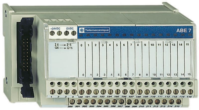 Schneider Electric passive connection sub-base ABE7 - 16 inputs or outputs - Led ABE7H16R11