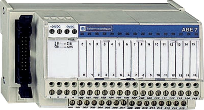 Schneider Electric passive connection sub-base ABE7 - 16 inputs or outputs - Led - insulator ABE7H16S21