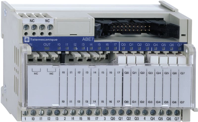 Schneider Electric Sub-base with plug-in electromechanical relay ABE7, 16 channels, relay 5 mm ABE7R16T111