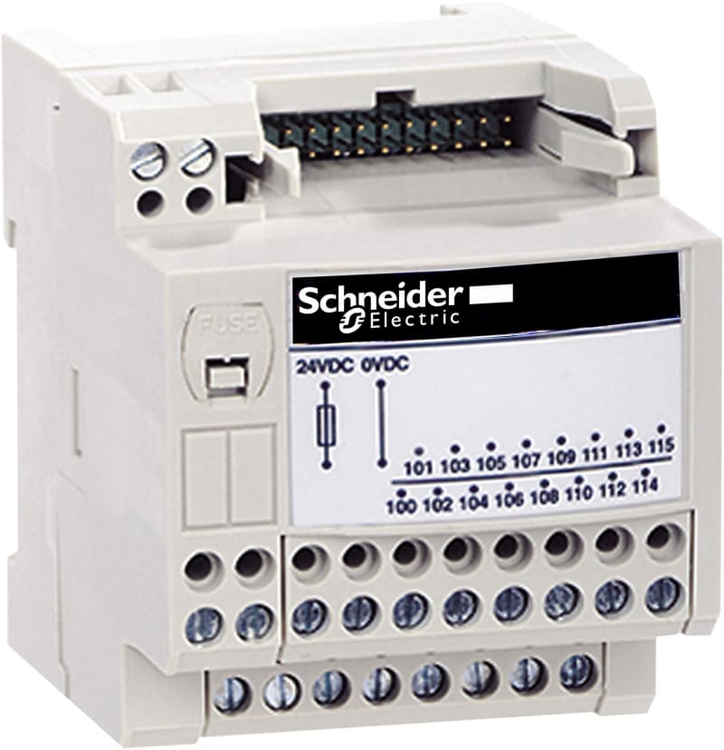 Schneider Electric passive connection sub-base ABE7 - 16 inputs or outputs - Micro/Premium cable 1M ABE7H20E100