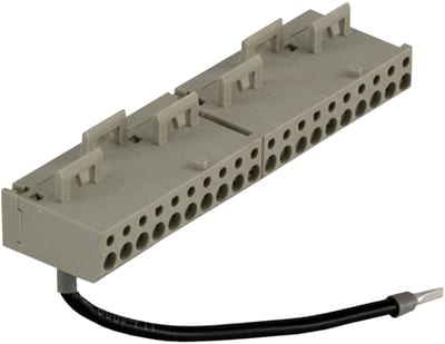 Schneider Electric connection sub-base accessory - snap-on terminal block - 20 screw terminals ABE7BV20