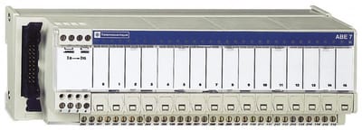 Schneider Electric passive connection sub-base ABE7 - 16 inputs - fuses - Led - insulator ABE7H16S43
