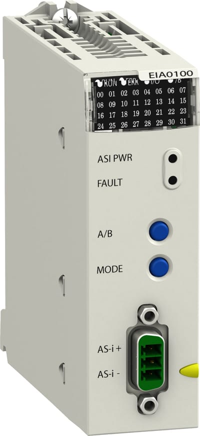 Schneider Electric Master module - upto 62 devices on discrete I/O - upto 31 devices on analog I/O BMXEIA0100