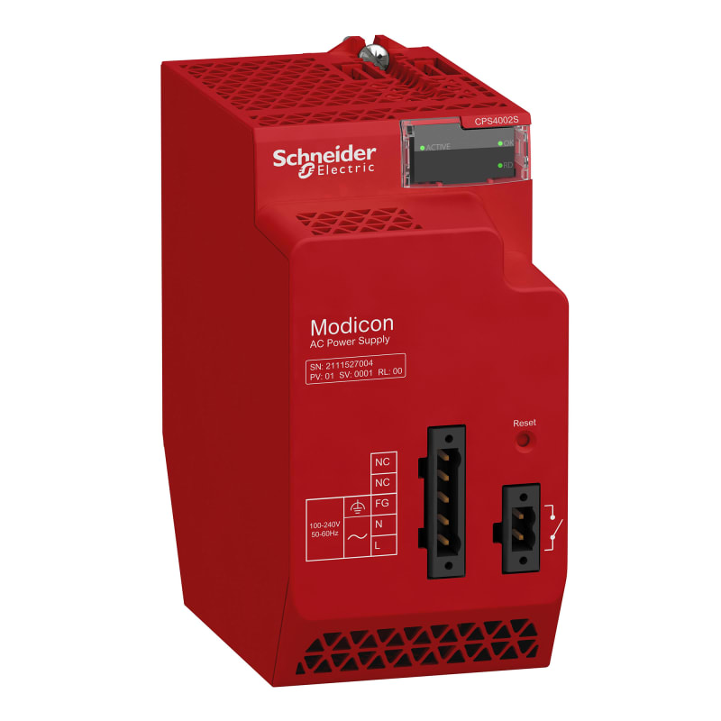 Schneider Electric redundant power supply module X80 - 100..240 V AC - Safety BMXCPS4002S