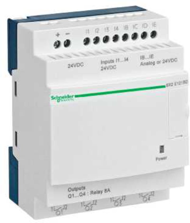 Schneider Electric compact smart relay Zelio Logic - 10 I O - 24 V DC - no clock - no display SR2D101BD