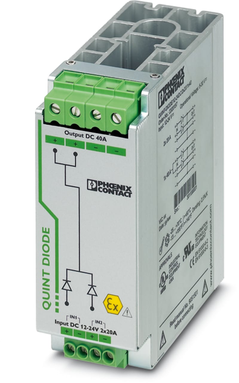 Redundancy Module (QUINT-DIODE/12-24DC/2X20/1X40)