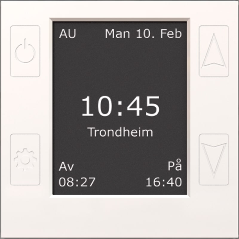 CTM Lyng mTouch Astro Front WHITE OP Time Switch (4503172)