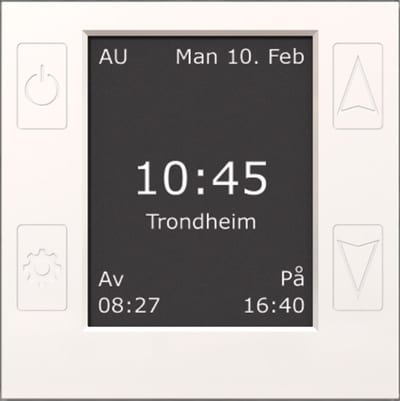 CTM Lyng mTouch Astro Front WHITE OP Time Switch