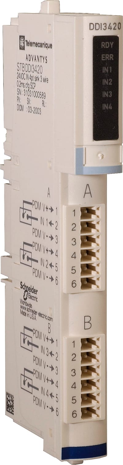 Schneider Electric Advantys STB Basic Digital Input Kit, 24 V DC, 4 Inputs