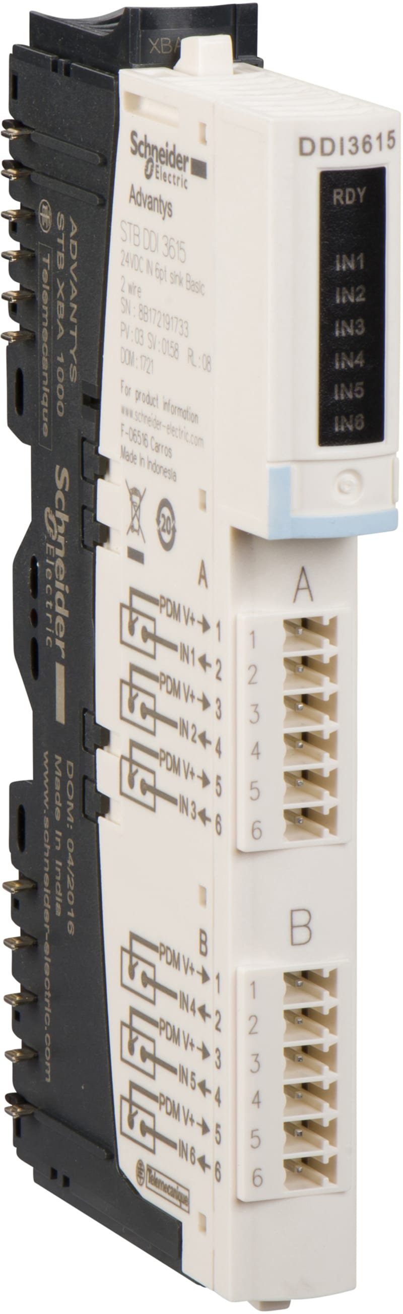 Schneider Electric basic digital input kit STB - 24 V DC - 6 I STBDDI3615K