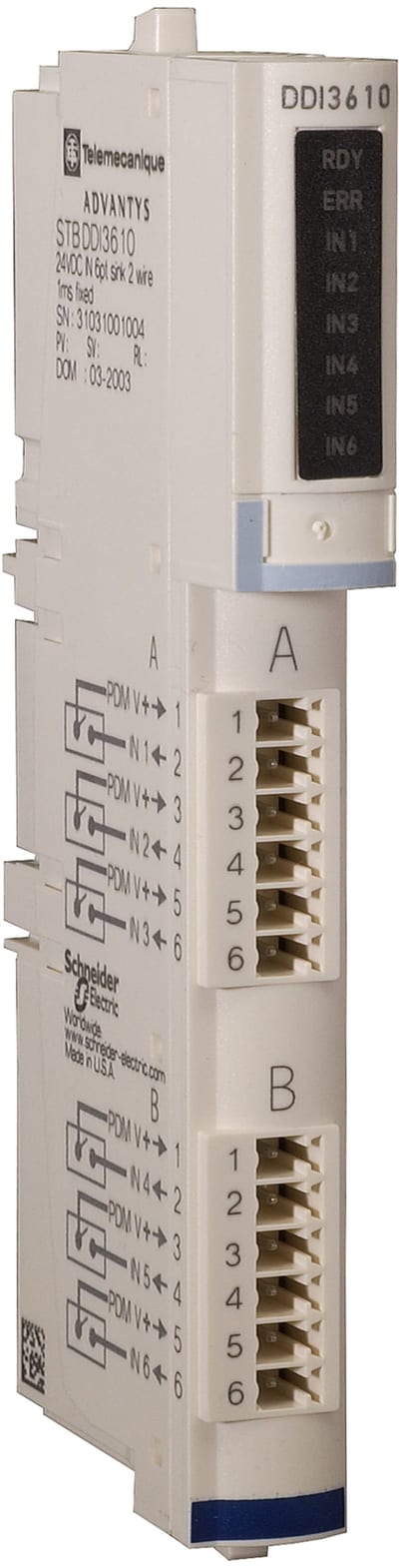 Schneider Electric standard digital input kit STB - 24 V DC - 6 I STBDDI3610K