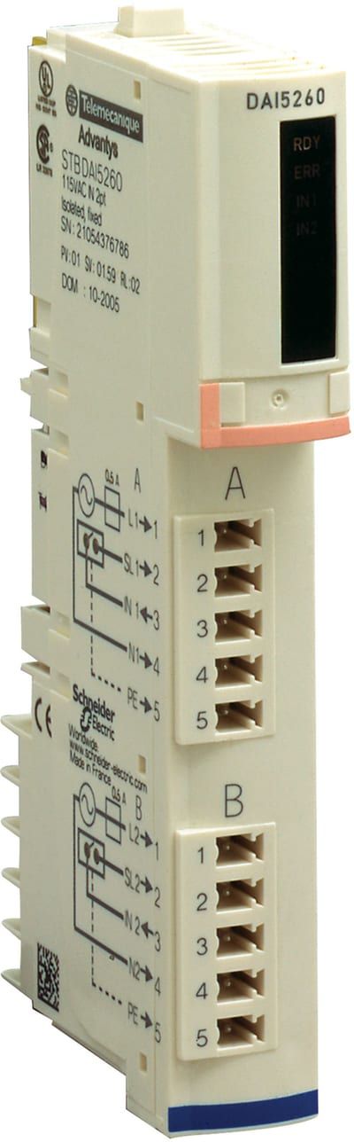 Schneider Electric standard digital input kit STB - 115 V AC - 2 I STBDAI5260K