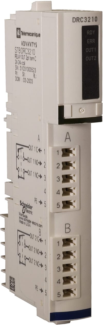 Schneider Electric standard digital output kit STB - 24 V 115..230 V AC DC - 2 O STBDRC3210K