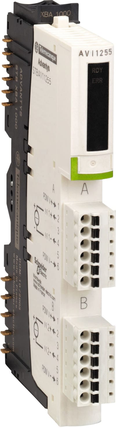 Schneider Electric standard analog input kit STB - +/- 10 V - 8 I - 15 bits + sign STBAVI1400K