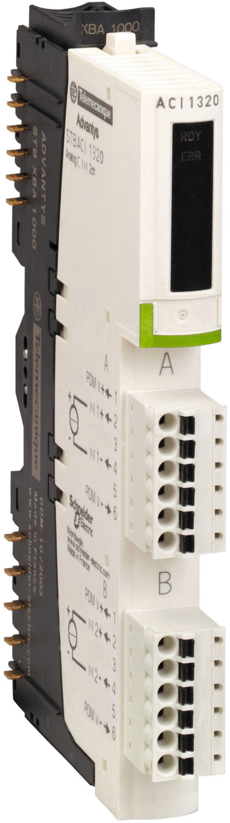 Schneider Electric standard analog input kit STB - 4..20 mA - 4 I - 15 bits + sign STBACI0320K