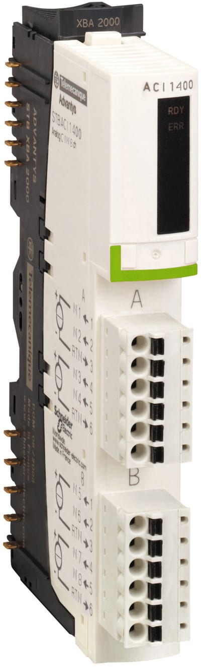 Schneider Electric standard analog input kit STB - 4..20 mA - 8 I - 15 bits + sign STBACI1400K
