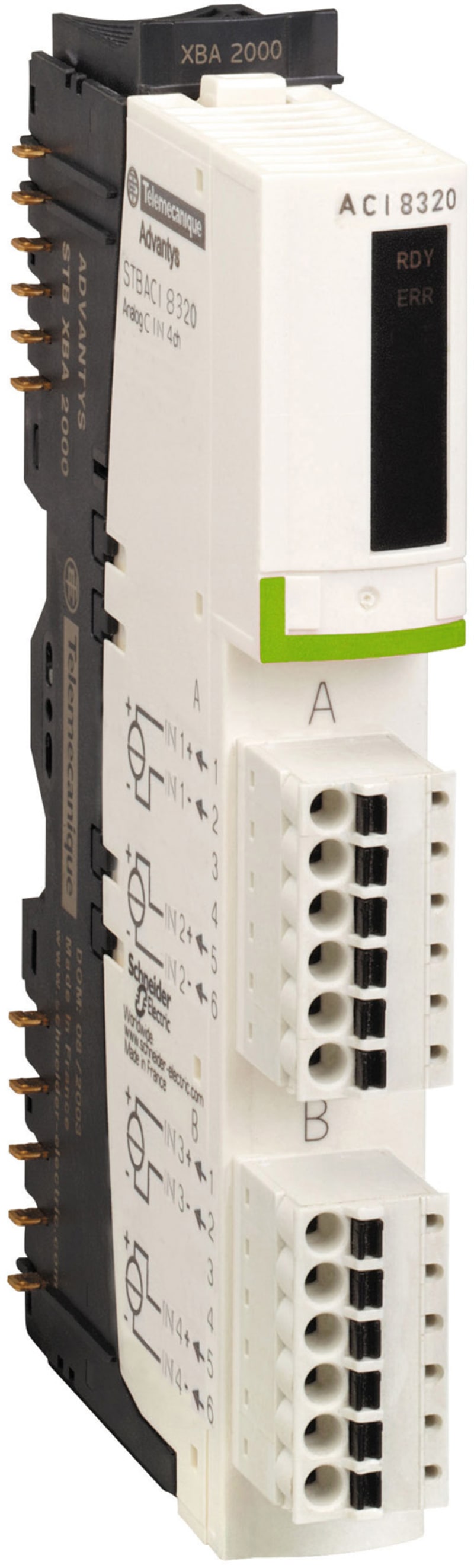 Schneider Electric standard analog input kit STB - 4..20 mA - 4 I - 15 bits + sign STBACI8320K