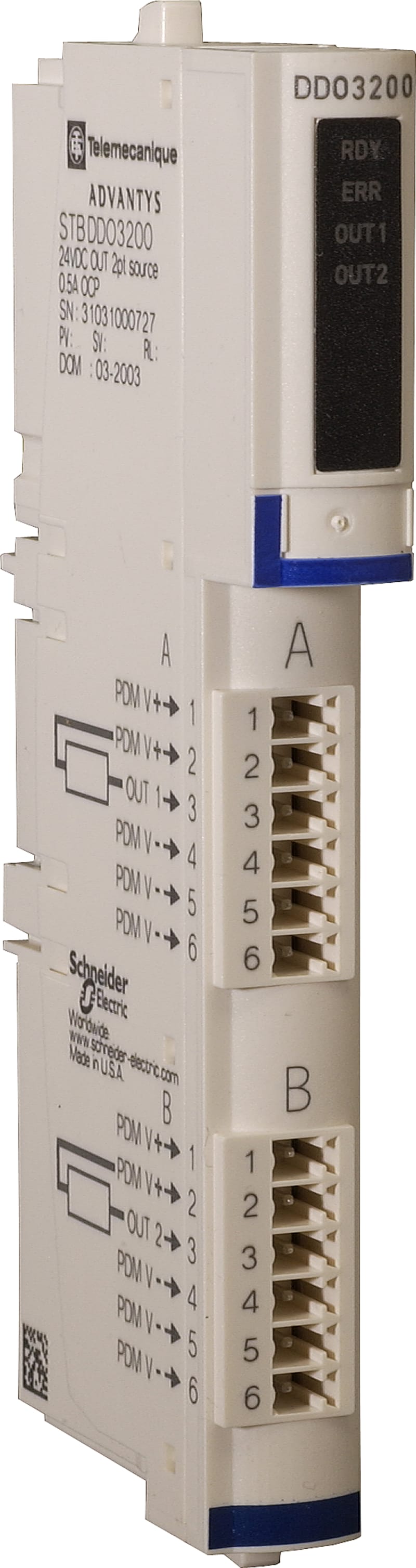 Schneider Electric standard digital output kit - Modicon STB - 24 V DC - 2 O STBDDO3200K