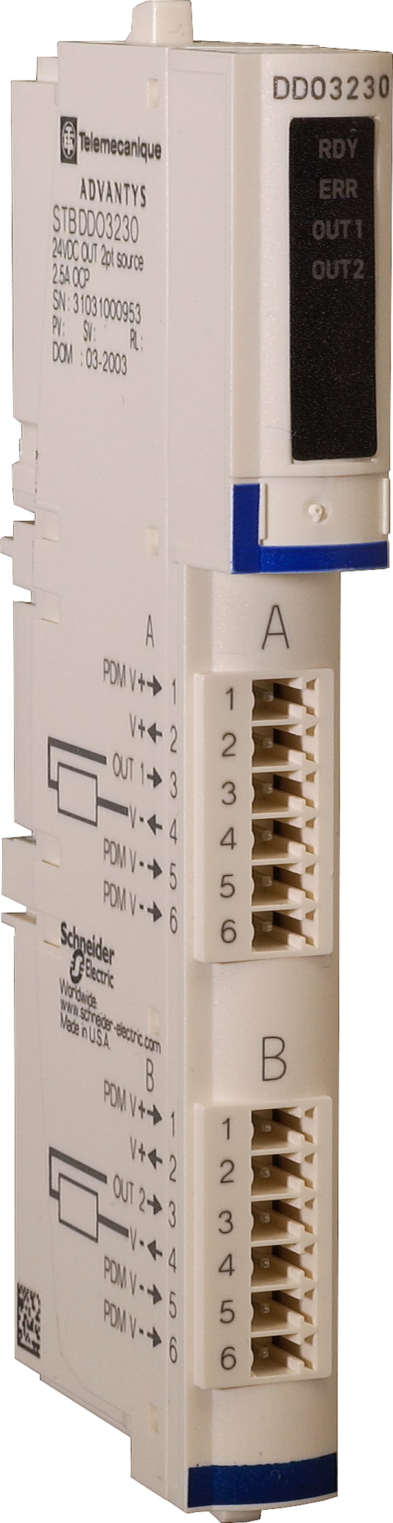 Schneider Electric standard digital output kit STB - 24 V DC - 2 O STBDDO3230K