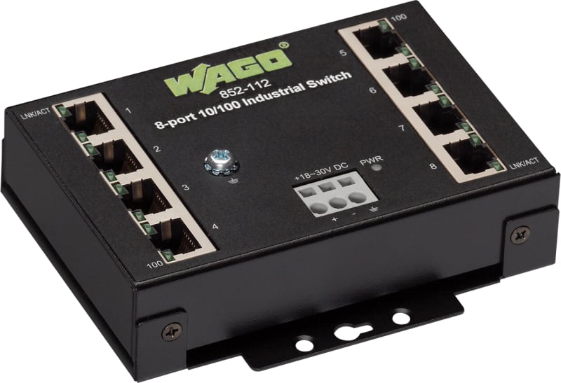 Industrial-ECO-Switch; 8-Port 100BASE-TX; black (852-112)