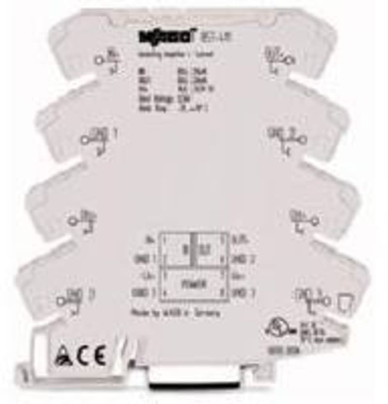 Isolation amplifier, Supply voltage: 24 VDC, 6 mm module width, 2,50 mm² (857-411)