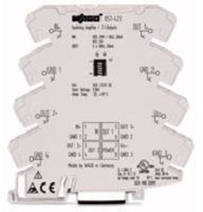 WAGO Isolation Amplifier 2x Current Output 24VDC 6mm 2.5 mm²