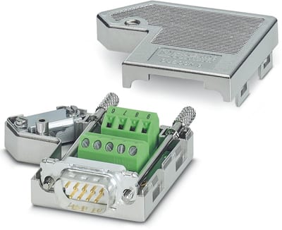 Phoenix Contact SUBCON 9/M-SH 9-Pole D-Sub Bus Connector Male