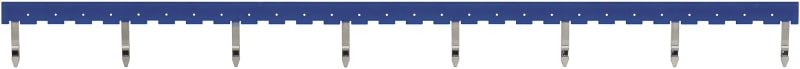 Jumper bar, 8 poles, blue (PYDN-31.0-080S)