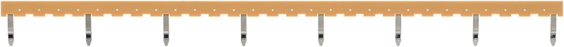 Jumper bar, 8 poles, yellow (PYDN-31.0-080Y)