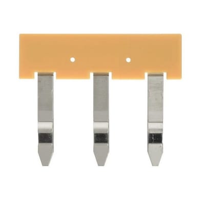 Jumper bar, 3 poles, yellow