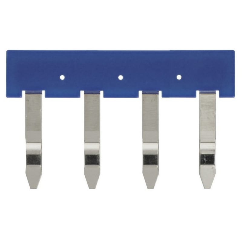 Jumper bar, 4 poles, blue (PYDN-7.75-040S)