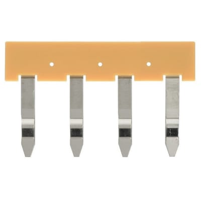 Jumper bar, 4 poles, yellow